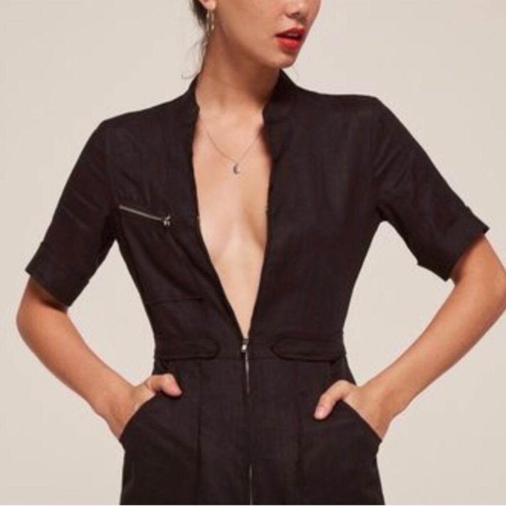 Reformation Flawed Linen Zip Jumpsuit - Picture 2 of 15